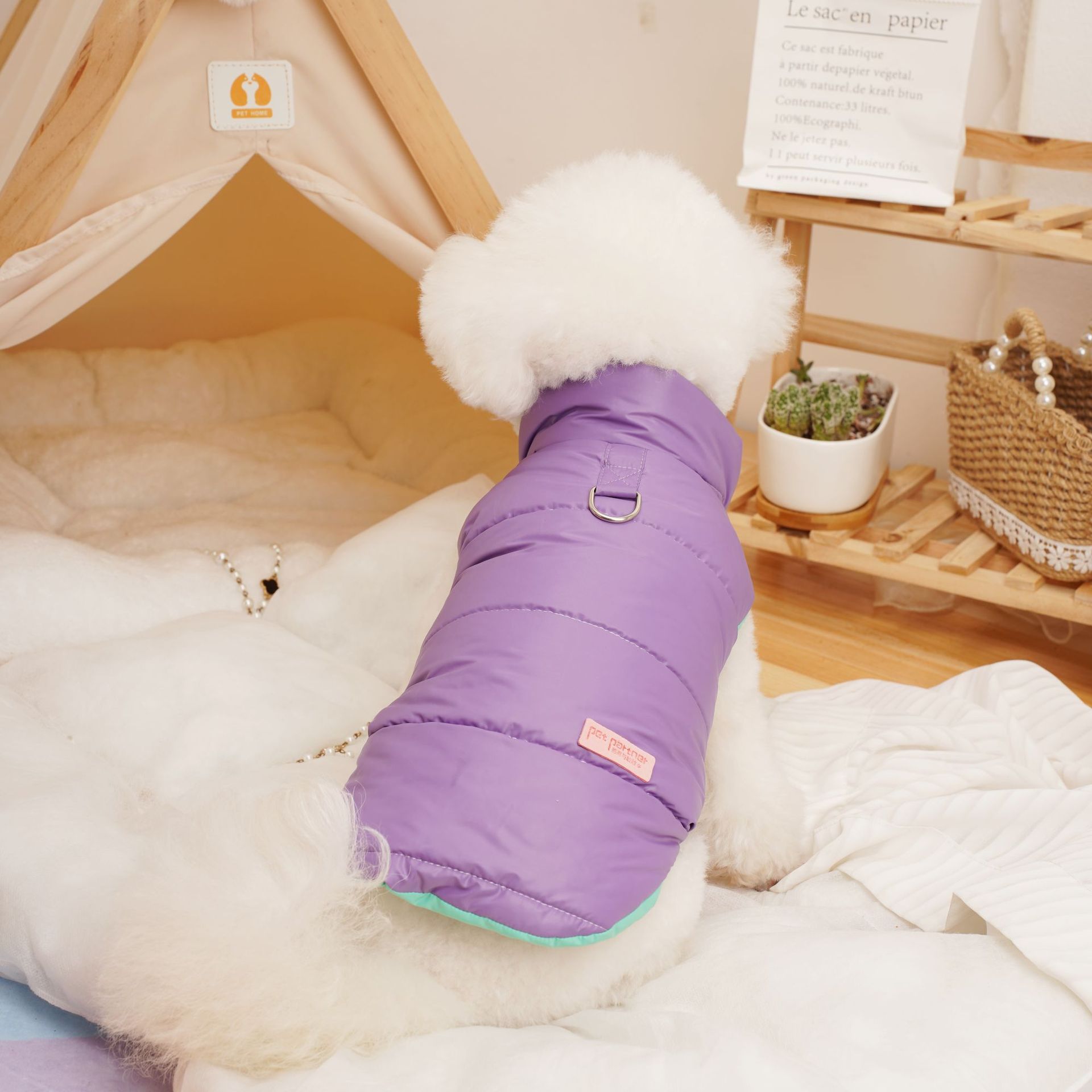 犬 ハーネス ふんわり中綿ベスト