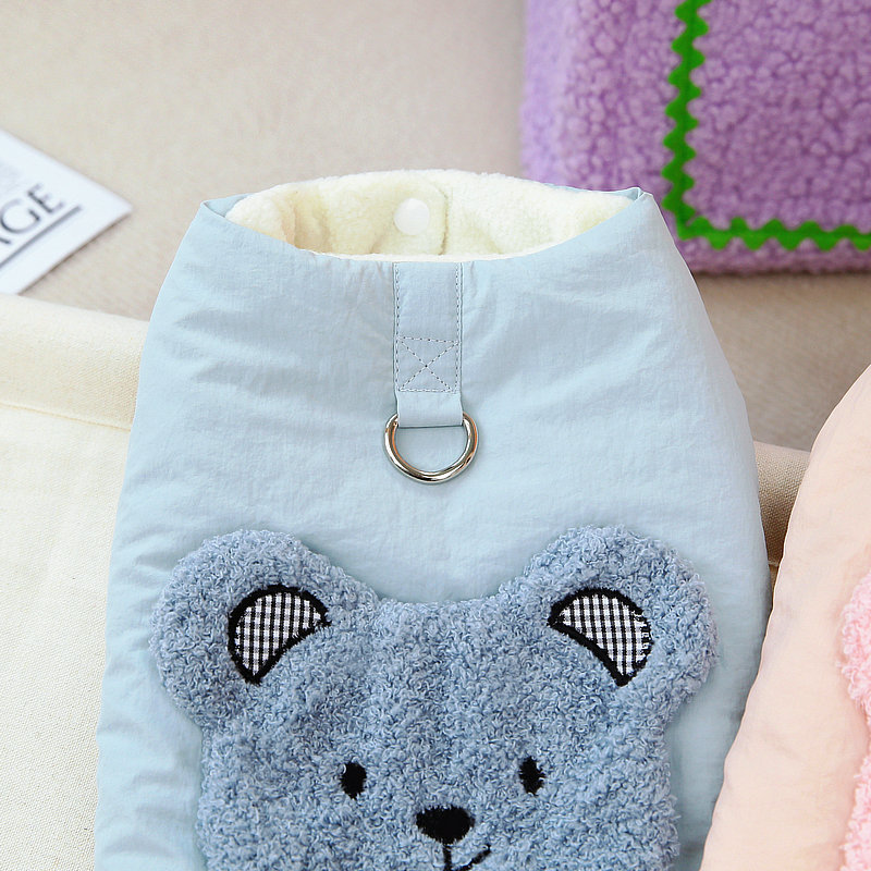 犬 ハーネス もこもこクマさんハーネス