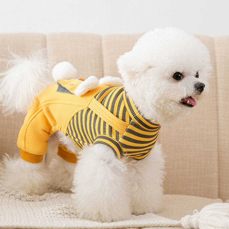 犬 ハーネス くま模様のお散歩用つなぎ