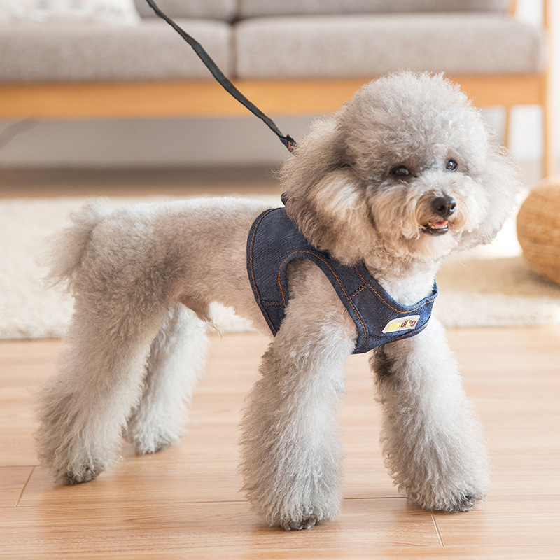 犬 ハーネス しなやかデニムハーネス