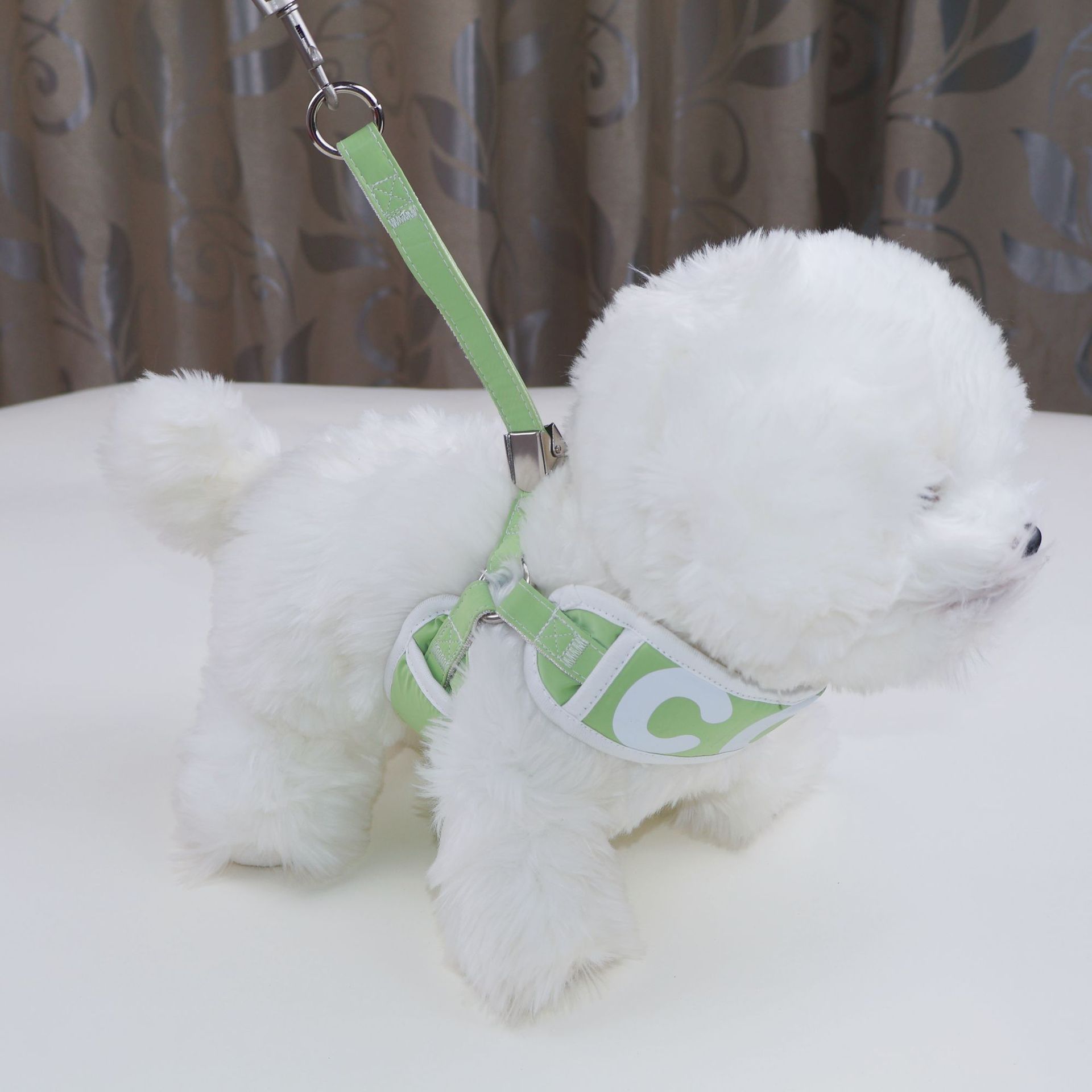 犬 ハーネス パステル調やわらかリード付きハーネス