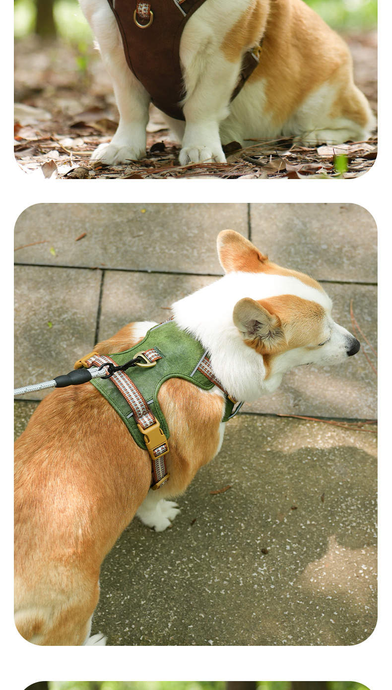 犬 ハーネス メッシュ編み込み ゆったりハーネス