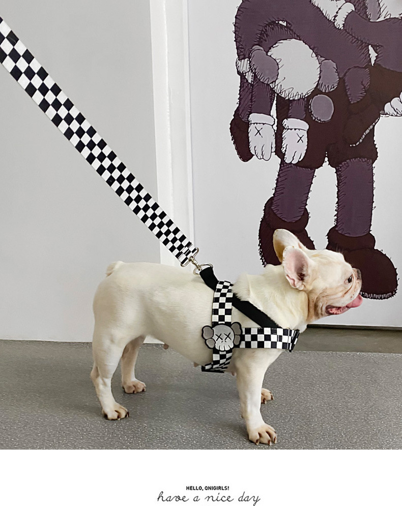 犬 ハーネス モダンチェッカーハーネス