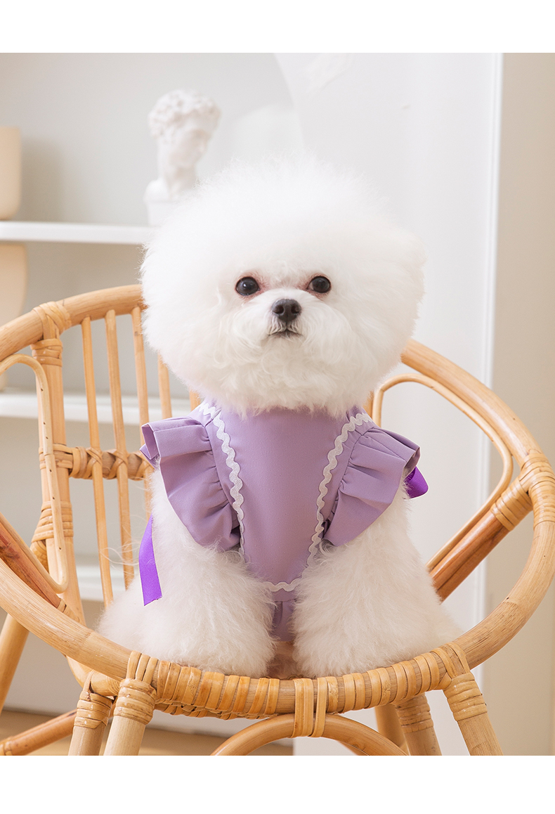 犬 ハーネス ふんわりメイド風リボンハーネス
