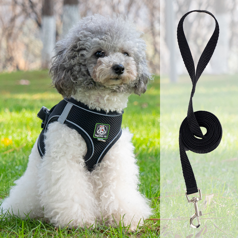 犬 ハーネス フワモコ安心メッシュハーネス