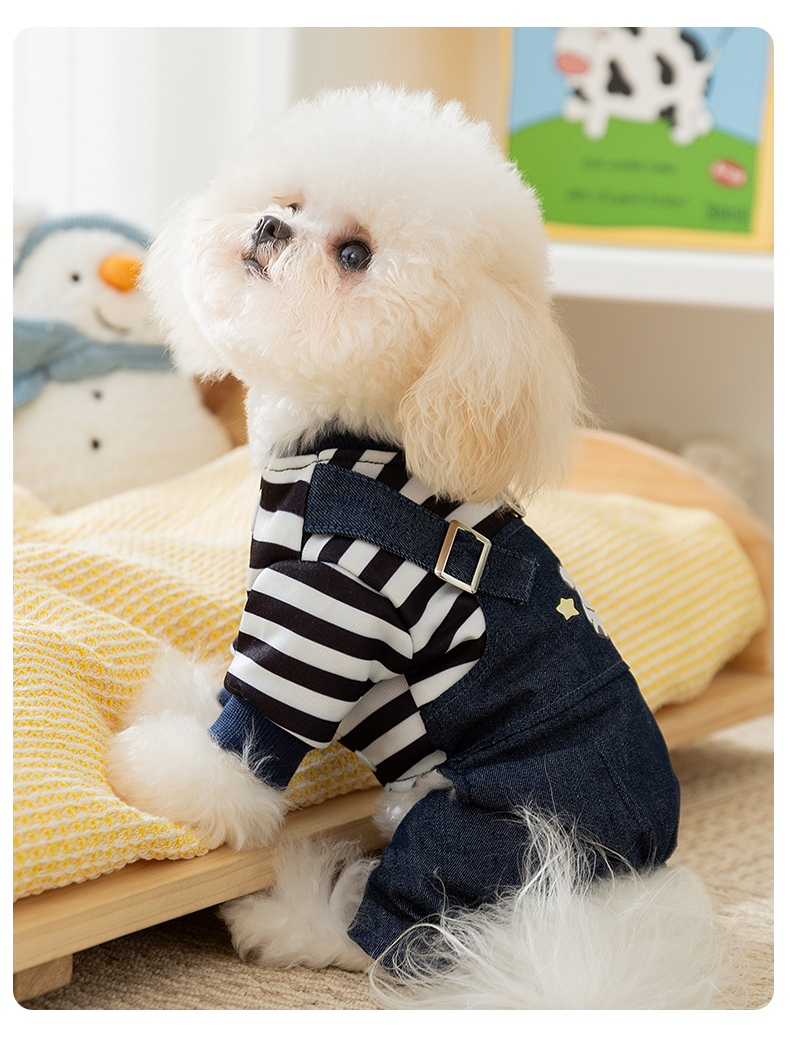 犬 ハーネス ちょうどいいハーネス ボーダーデニム