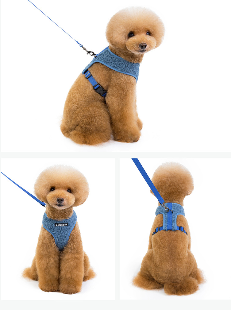 犬 ハーネス もこもこ素材 やさしい肌触り ハーネス