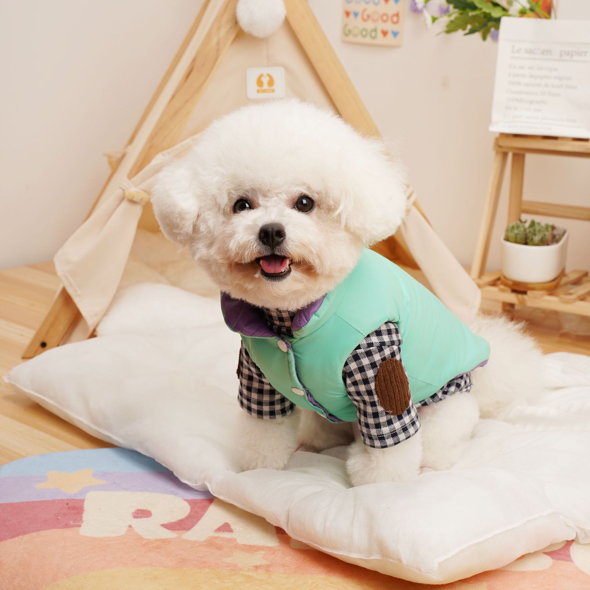 犬 ハーネス ふんわり中綿ベスト