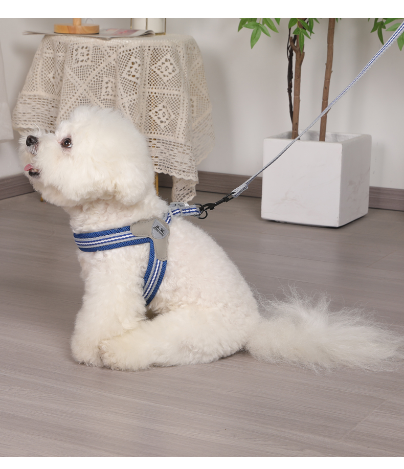 犬 ハーネス シンプルストライプ メッシュハーネス