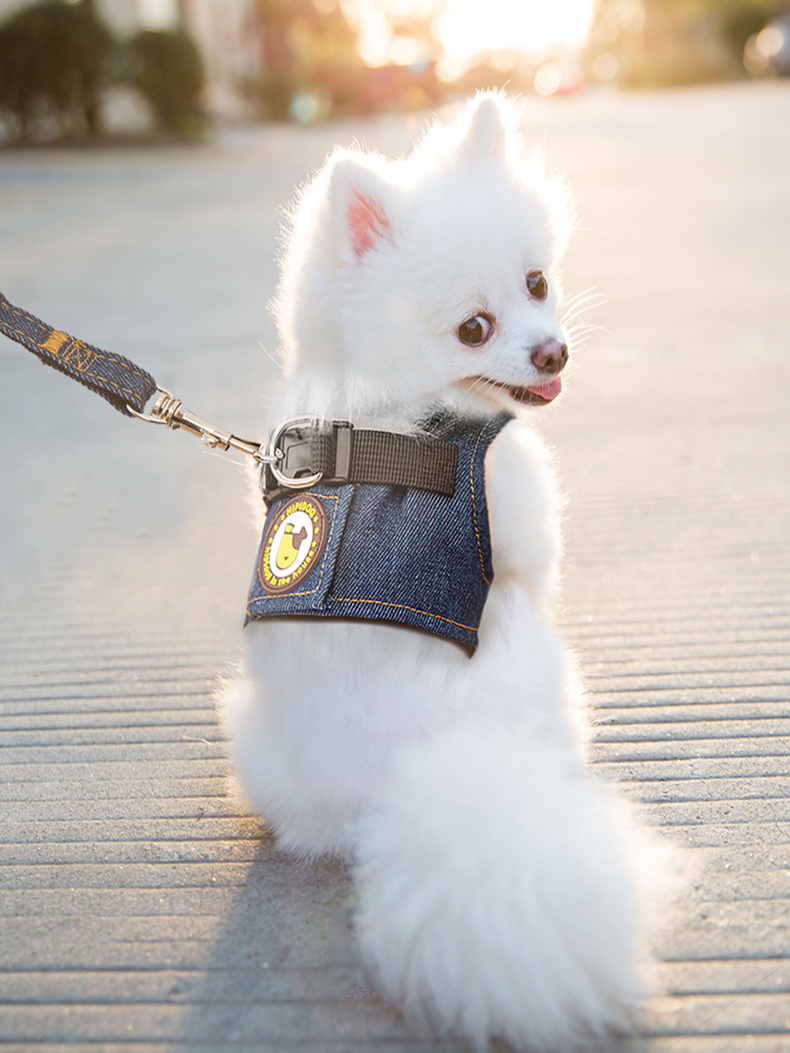 犬 ハーネス しなやかデニムハーネス