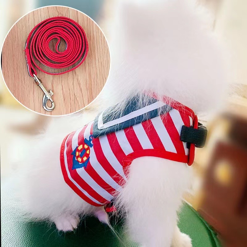 犬 ハーネス マリンスタイル ストライプハーネス