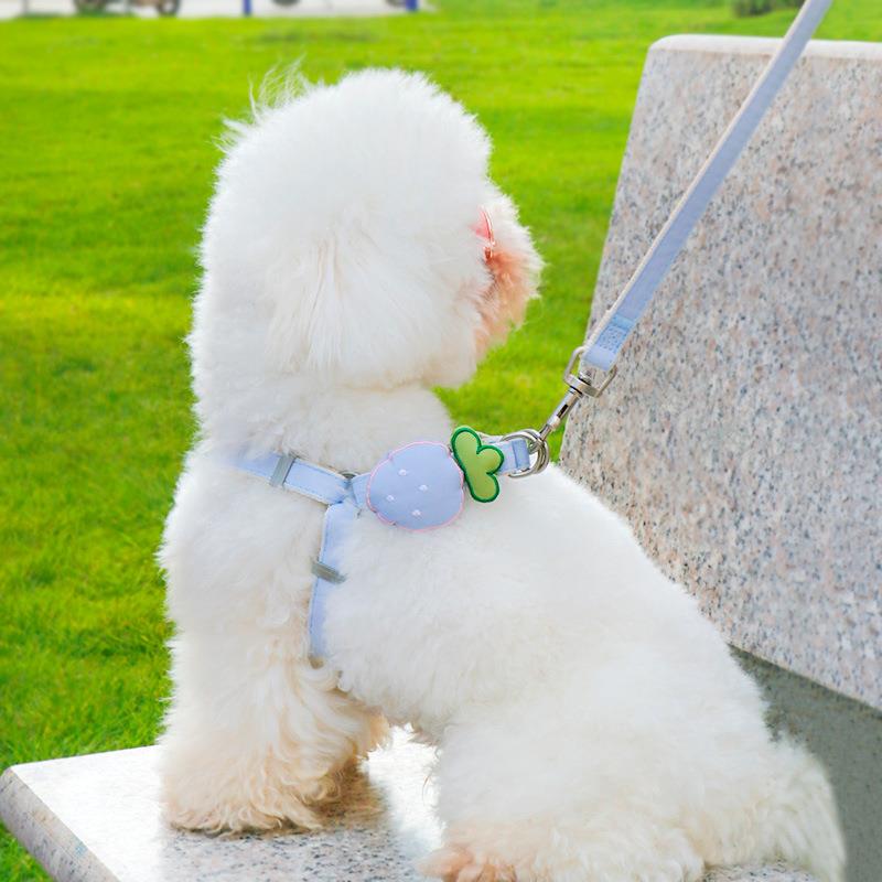 犬 ハーネス いちごモチーフ シンプルメッシュハーネス