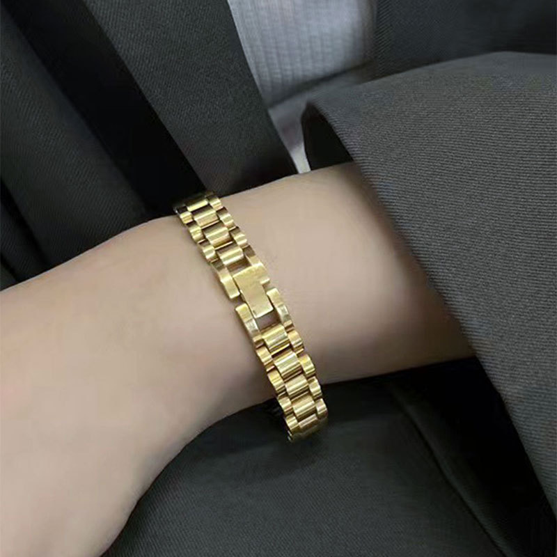 ブレスレットメンズ シンプル細身チェーンブレスレット