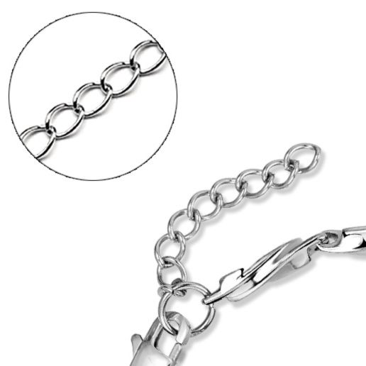 ブレスレットメンズ ツイスト装飾チェーンブレスレット