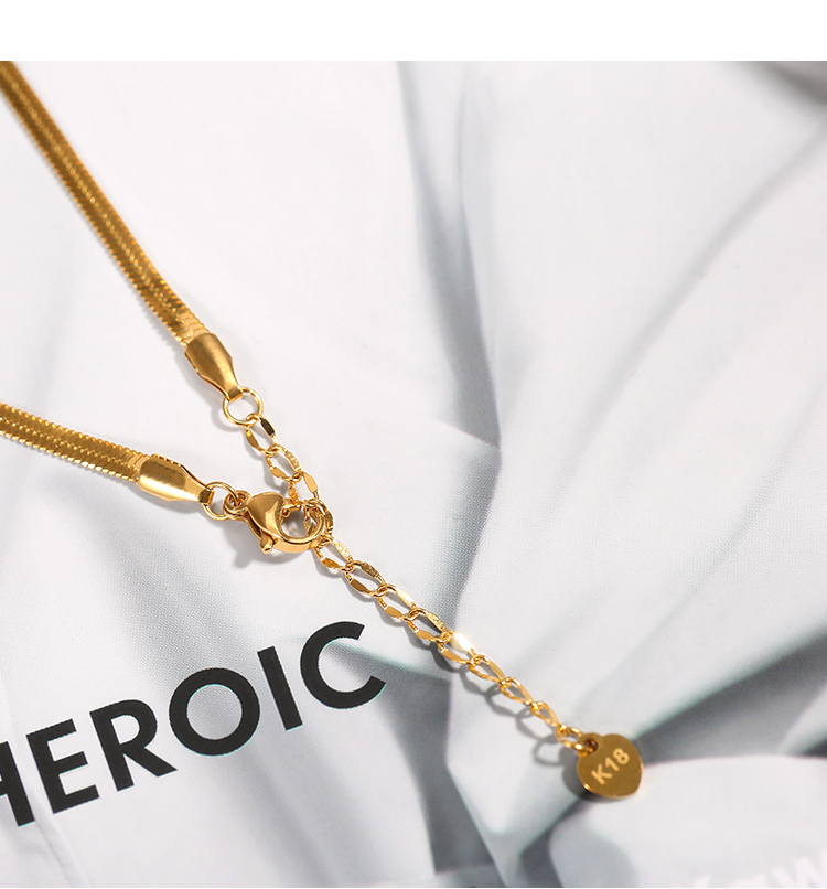 メンズブレスレット 高級感漂う細身チェーン調節可能ゴールドブレスレット