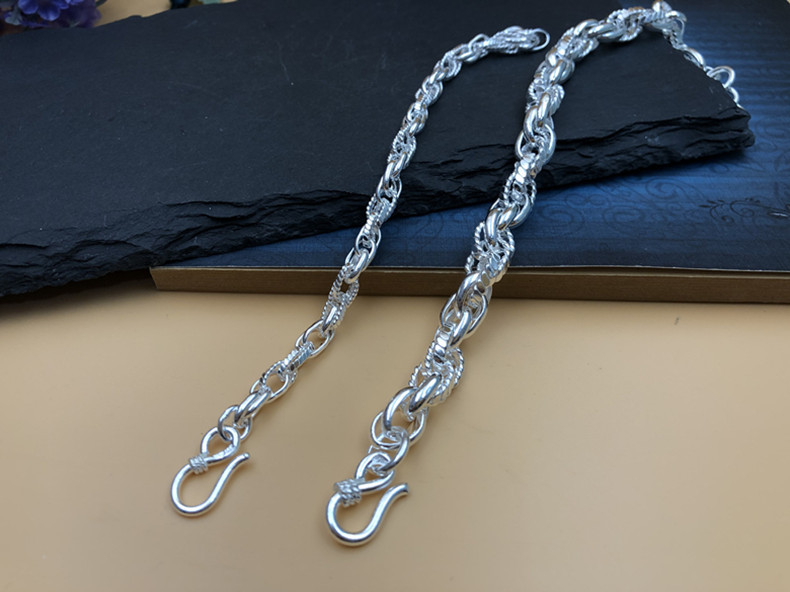 ブレスレットメンズ 龍神の導き ツイストチェーンブレスレット