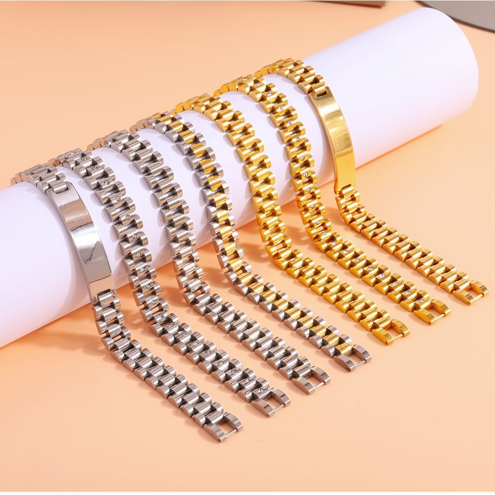 ブレスレットメンズ シンプル細身チェーンブレスレット