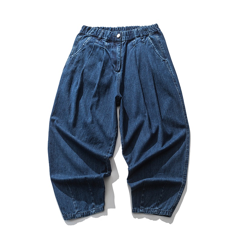 ワイドパンツ メンズ ヴィンテージ風バルーンワイドデニム
