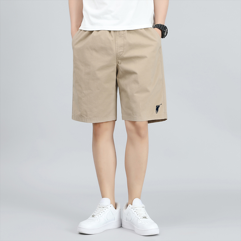 ワイドパンツ メンズ 純綿ワイドカーゴハーフパンツ