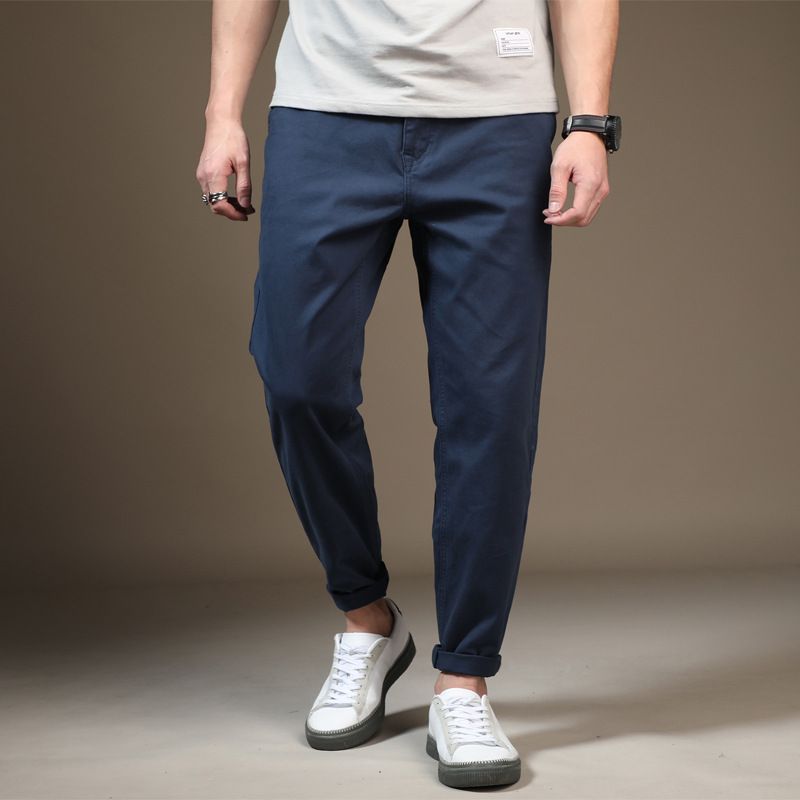 ワイドパンツ メンズ 大きいサイズ対応 ストレッチ綿素材テーパードパンツ