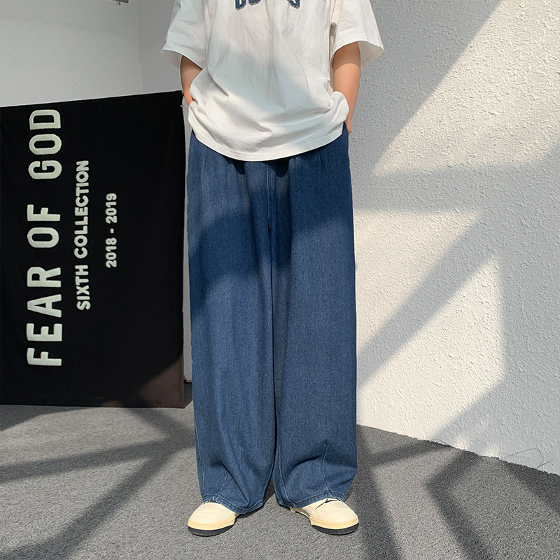 ワイドパンツ メンズ ストリート系ゆったりバルーンジーンズ
