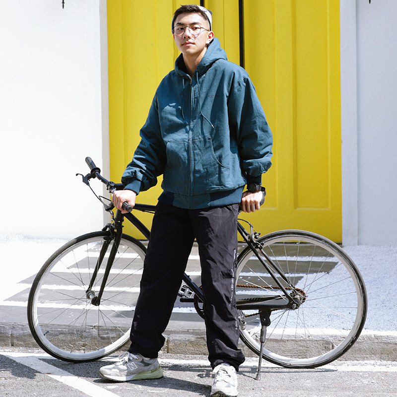 メンズワイドパンツ 多機能ポケット付きゆったりシルエットカーゴワイドパンツ