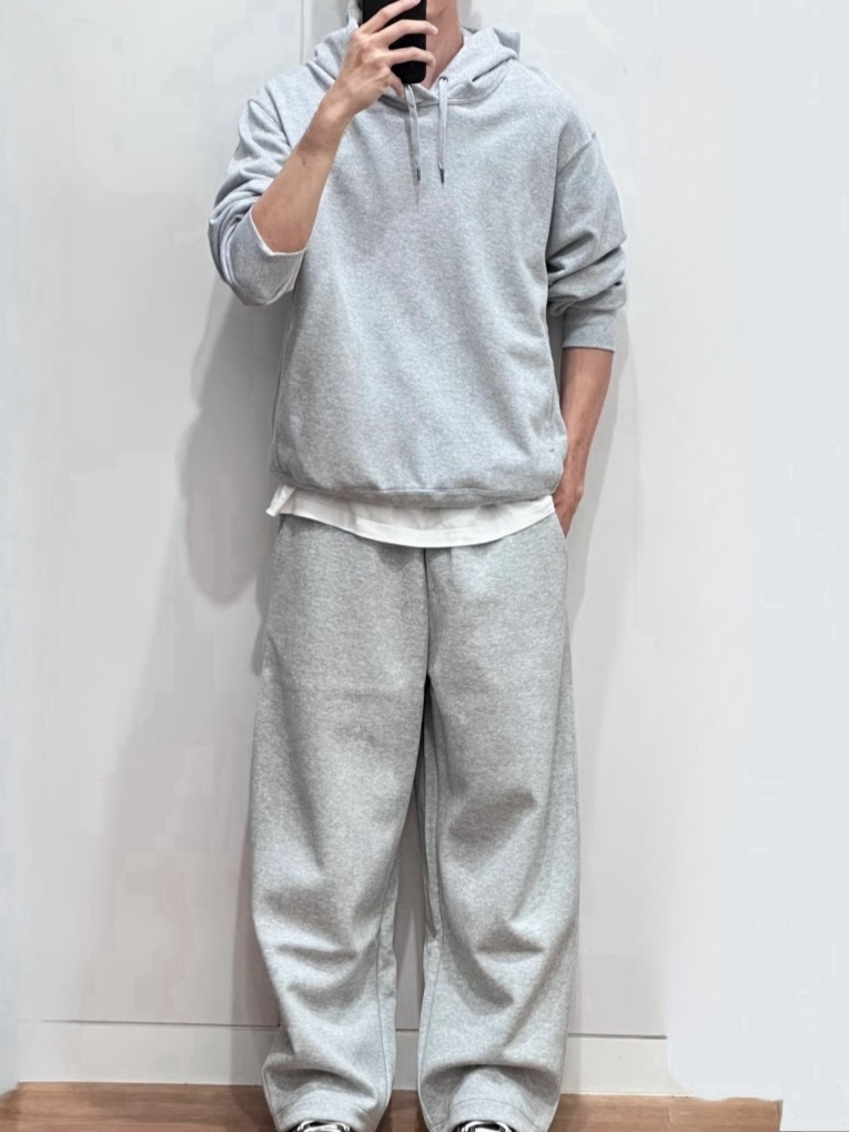 ワイドパンツ メンズ 裾紐調節可能リラックスワイドパンツ