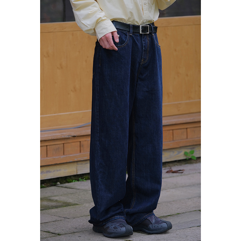 ワイドパンツ メンズ オーバーサイズ デニムワイドパンツ
