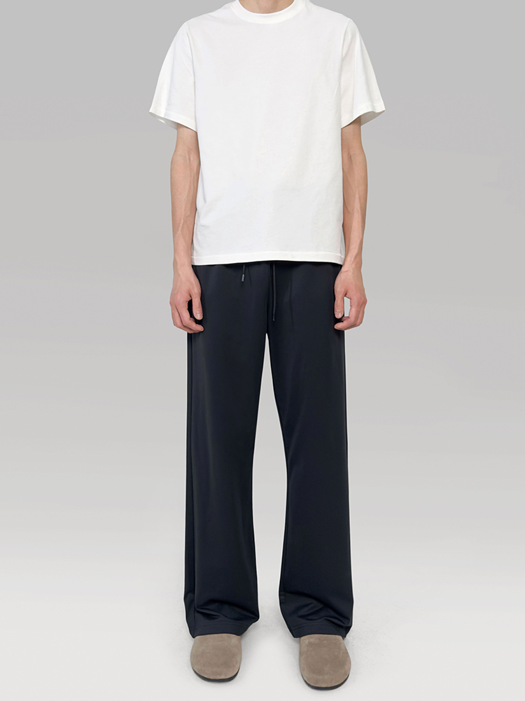 ワイドパンツ メンズ シンプル微喇叭型スウェットパンツ