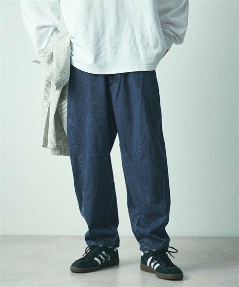 ワイドパンツ メンズ 立体裁断 バルーンシルエット ワイドパンツ