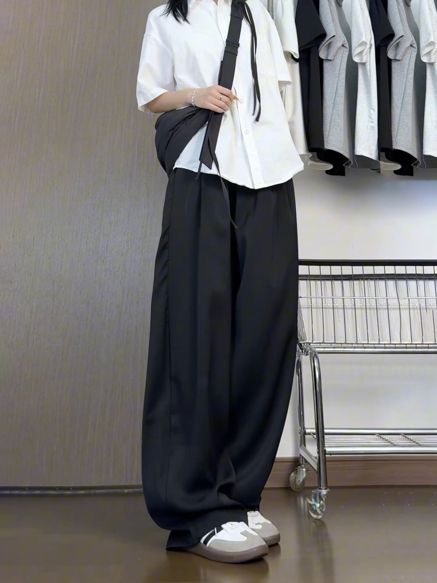 ワイドパンツ メンズ シルエット美しい極上ワイドパンツ