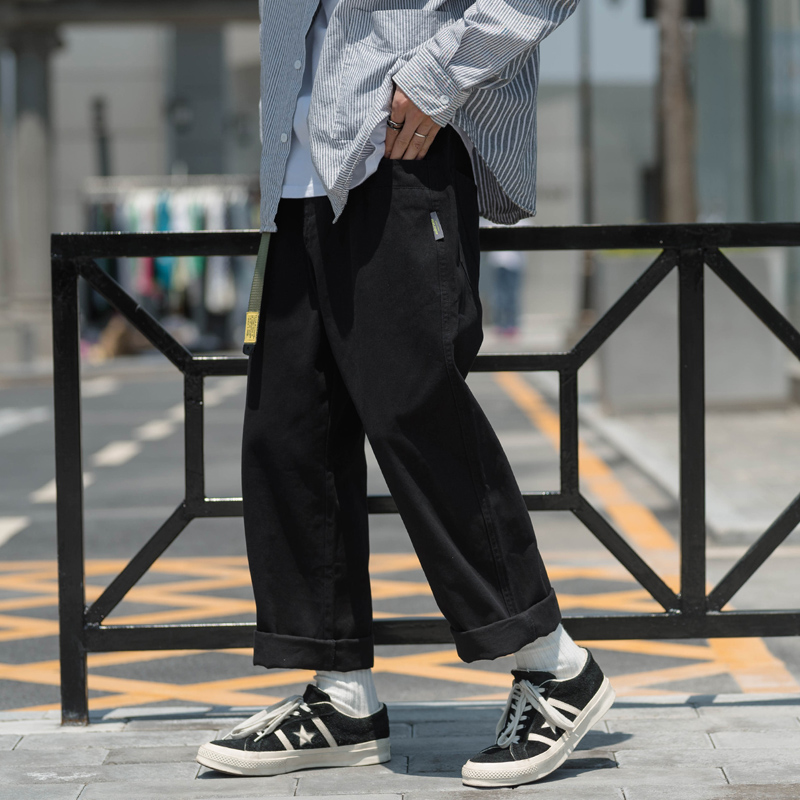 ワイドパンツ メンズ ストリート系ワイドカーゴパンツ