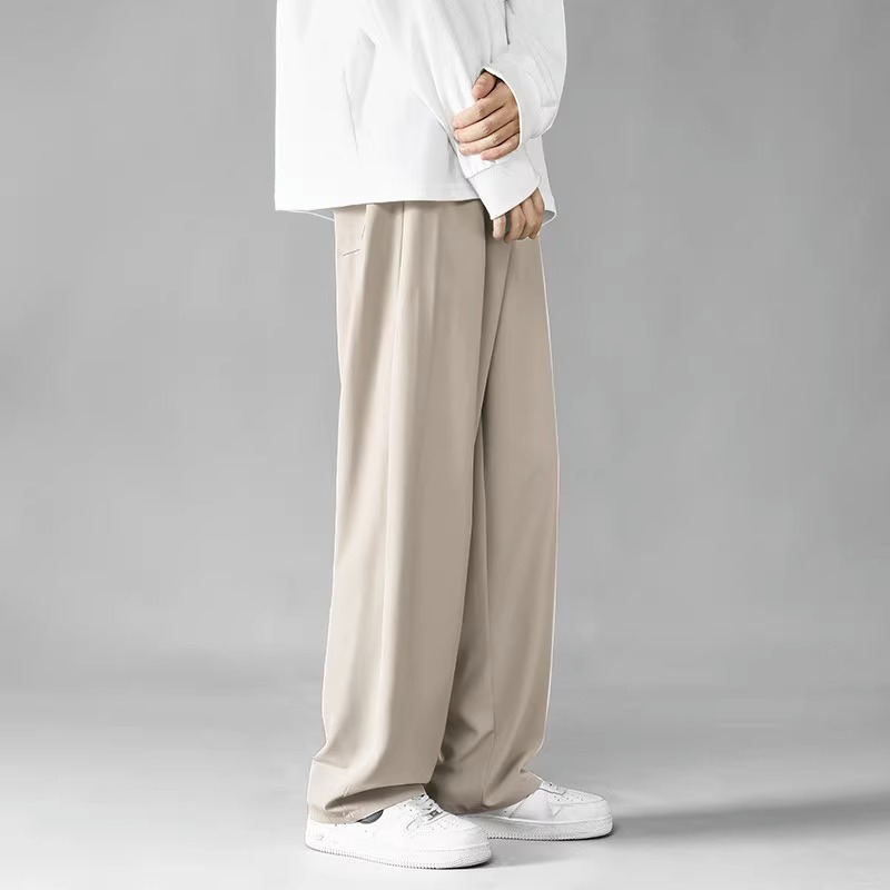 ワイドパンツ メンズ ドレープ感抜群 ワイドシルエットスラックス