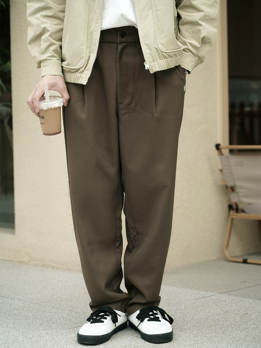 ワイドパンツ メンズ ドレープ感抜群 ワイドスラックス