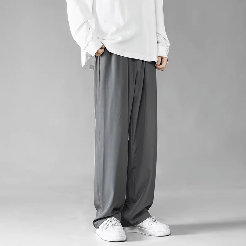 ワイドパンツ メンズ ドレープ感抜群 ワイドシルエットスラックス
