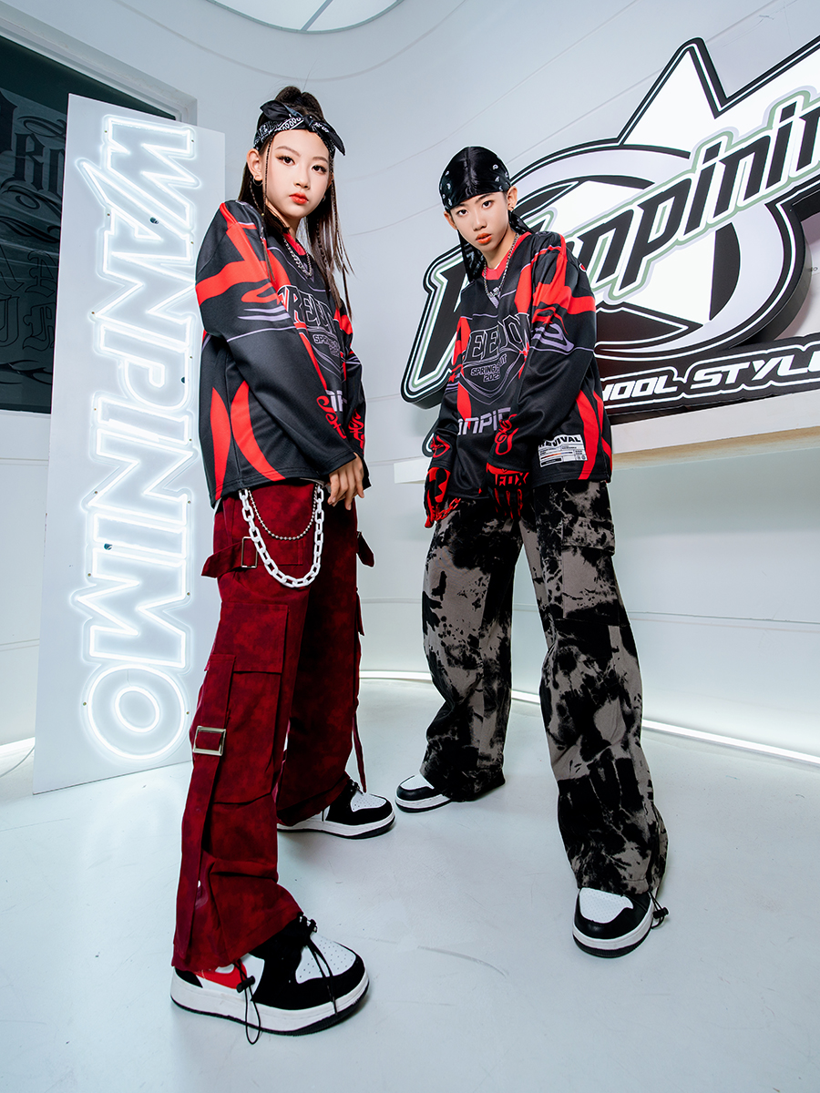 ワイドパンツ メンズ ストリート系ダンス衣装カーゴパンツセット