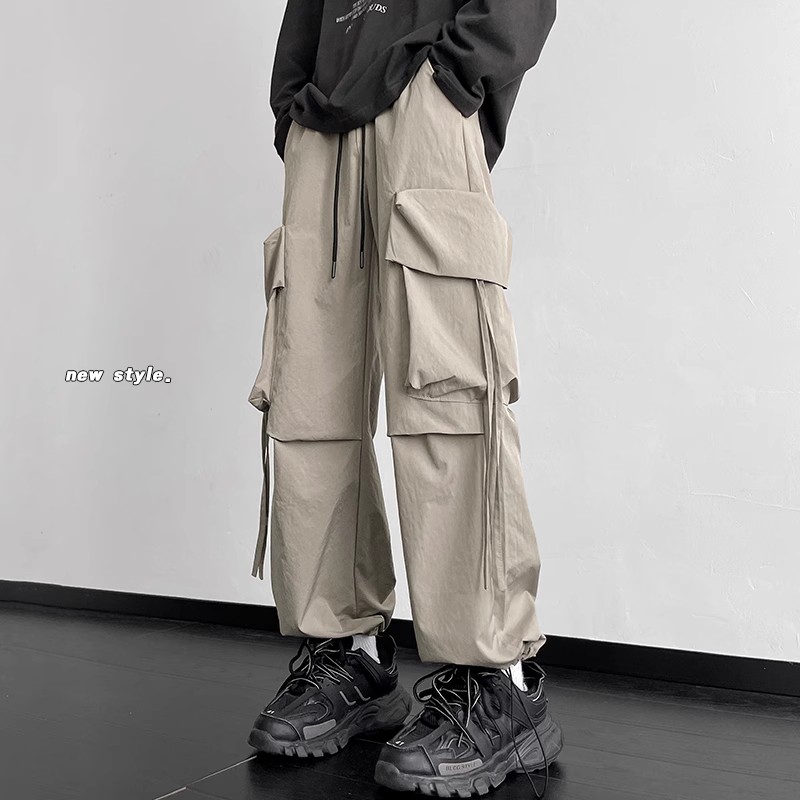 ワイドパンツ メンズ ビッグシルエット マルチポケット カーゴパンツ