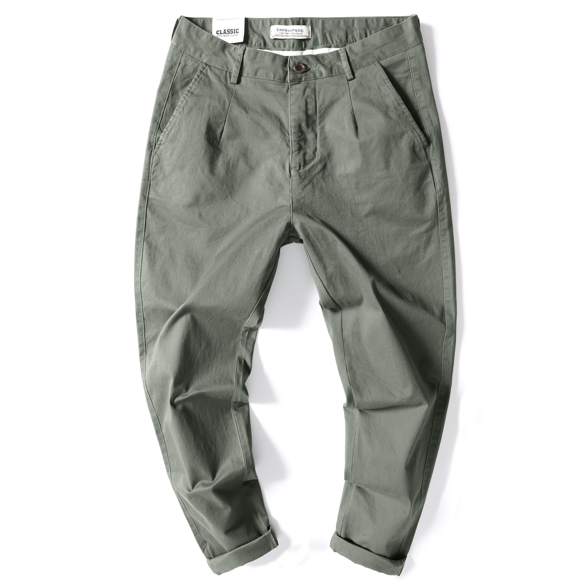 ワイドパンツ メンズ シンプル工房系テーパードワイドパンツ
