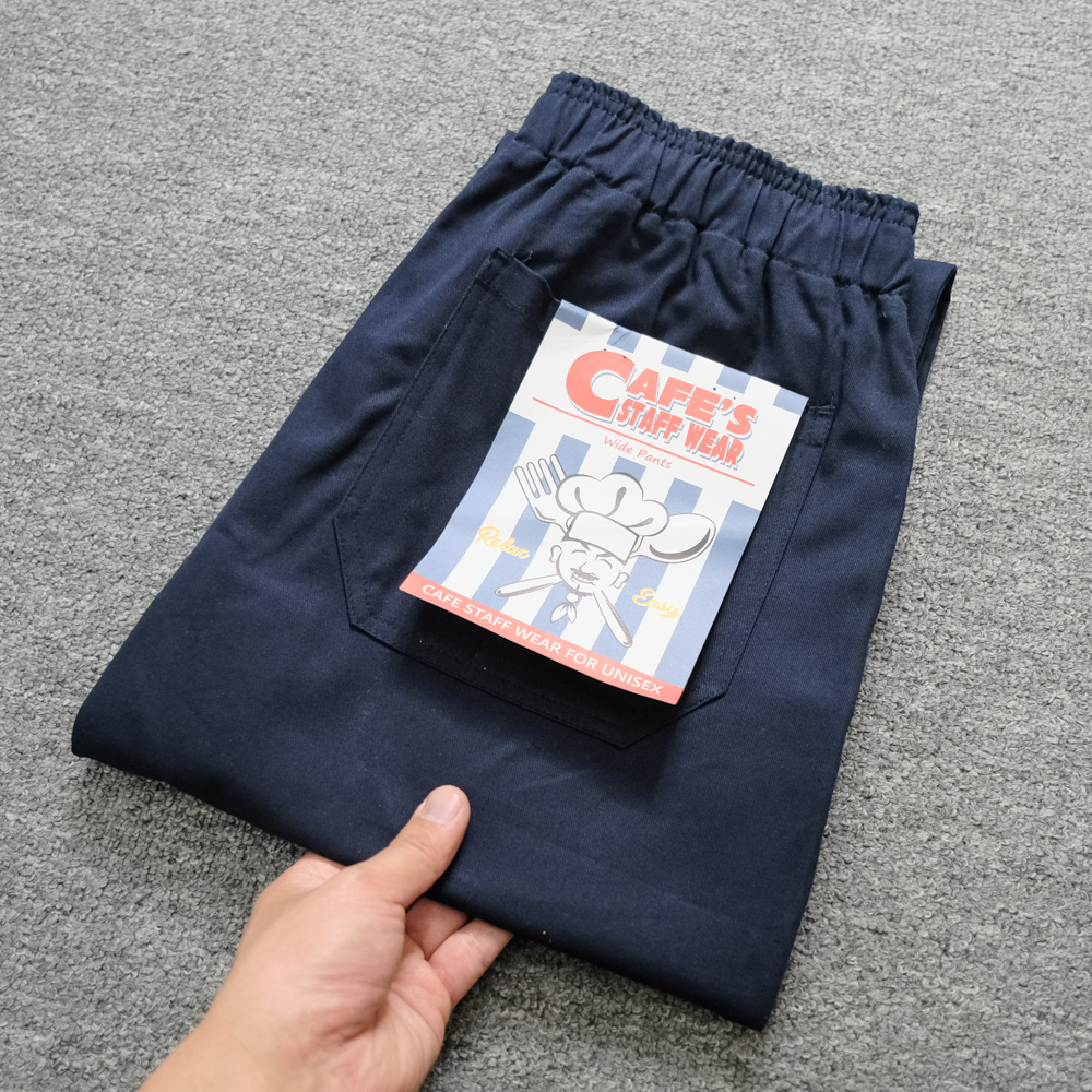ワイドパンツ メンズ コットン素材ゆったりワイドパンツ九分丈