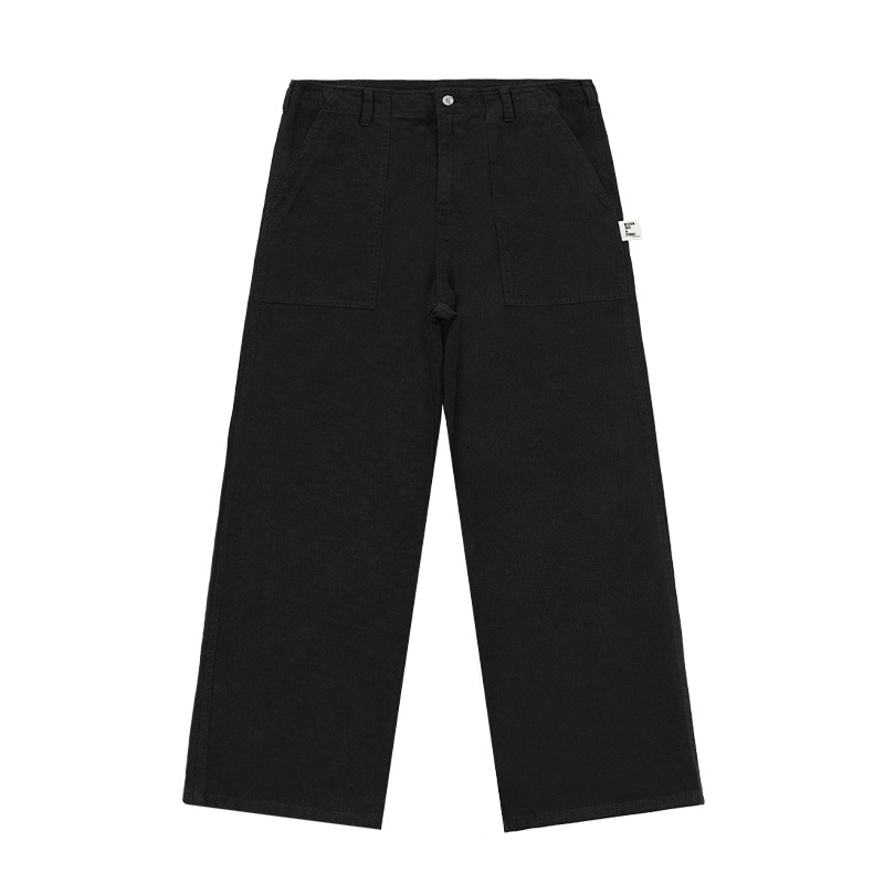 ワイドパンツ メンズ レトロ風ワークパンツ ワイドシルエット