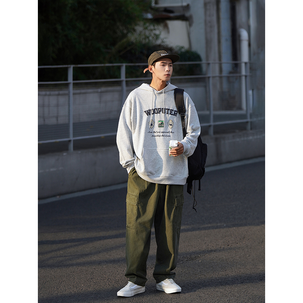 ワイドパンツ メンズ マルチポケット ゆったりカーゴパンツ