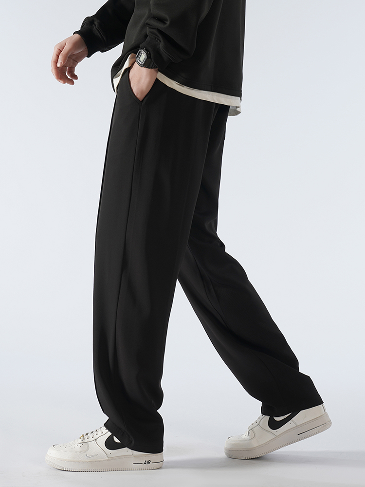 ワイドパンツ メンズ ロング丈ドレープワイドパンツ