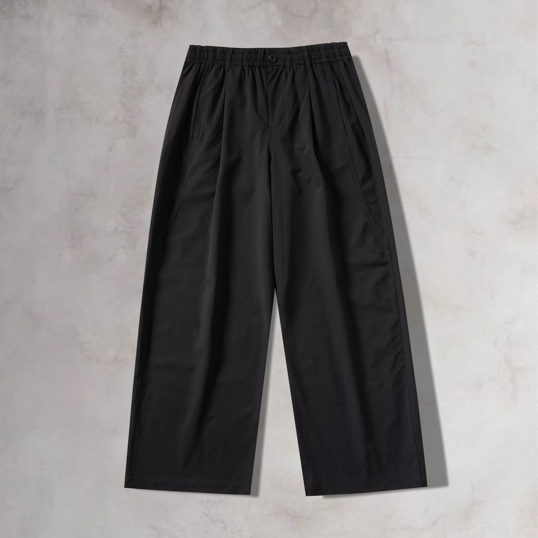 ワイドパンツ メンズ 涼感軽量ワイドスラックス