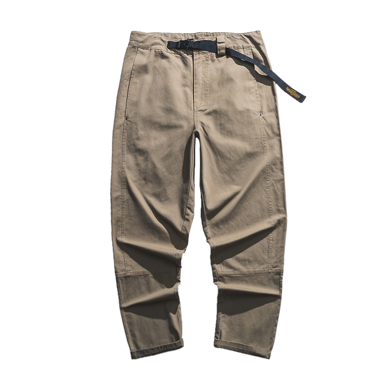 メンズワイドパンツ 裾ロールアップ仕様ゆったりシルエットスラックス