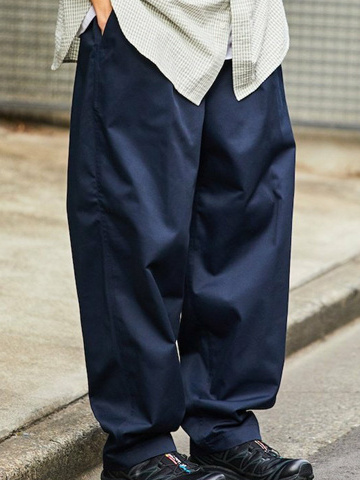 ワイドパンツ メンズ シンプル廓形バルーンワイドパンツ