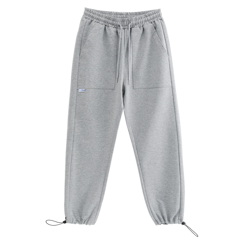 メンズワイドパンツ ゆったりシルエット裾絞りジョガーパンツ