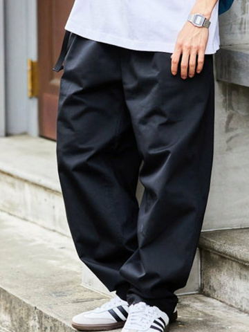 ワイドパンツ メンズ シンプル廓形バルーンワイドパンツ