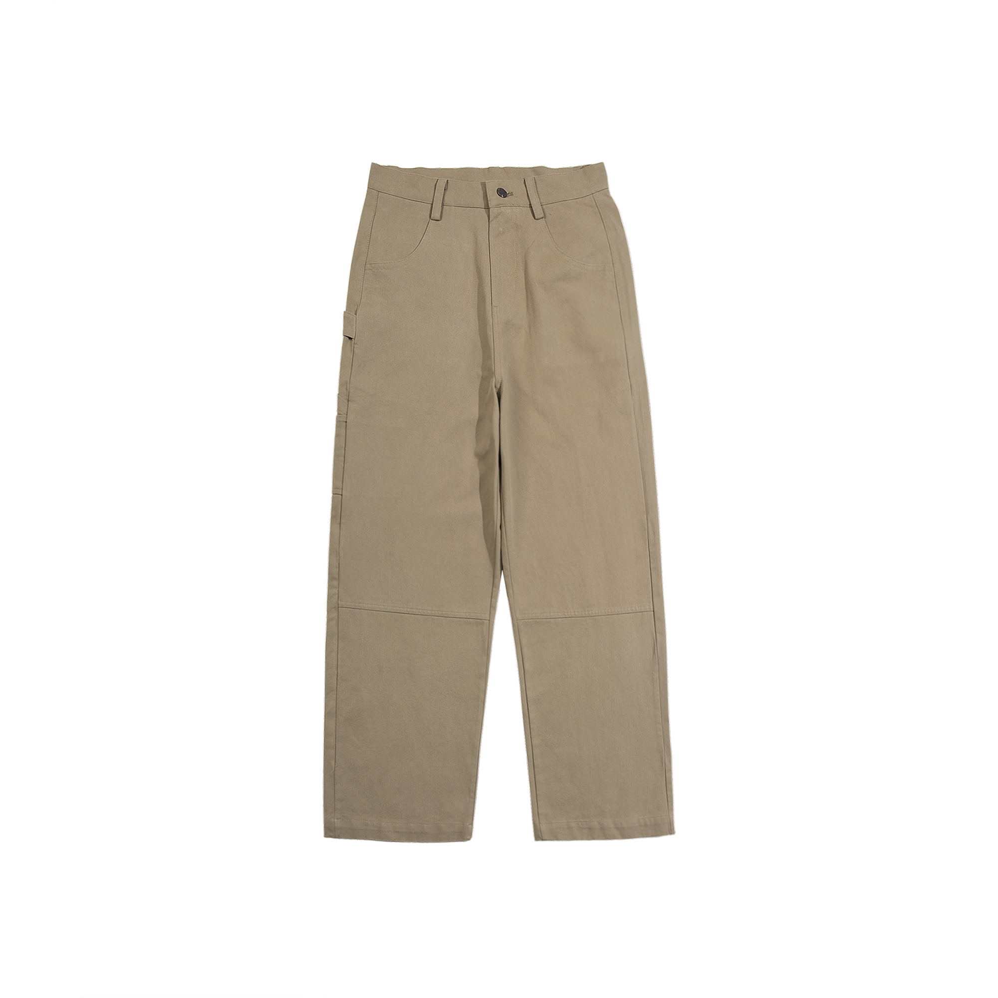 メンズワイドパンツ 多機能ポケット付きゆったりワイドシルエット作業風長ズボン