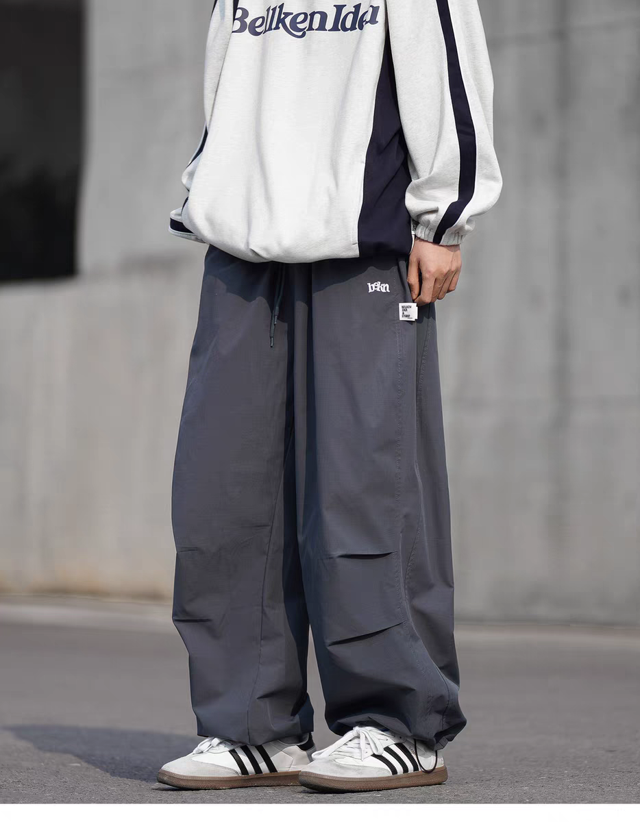 ワイドパンツ メンズ アウトドア機能性ワイドカーゴパンツ