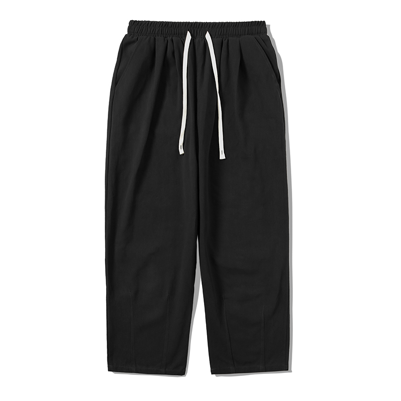 ワイドパンツ メンズ ストレートシルエットドロストワイドパンツ